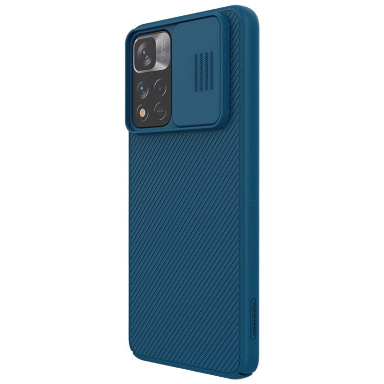 For Xiaomi Redmi Note 11 Pro China / 11 Pro+ Global / Mi 11i / Mi 11i 5G NILLKIN Black Mirror Series Camshield PC Phone Case(Blue) - Redmi Note 11 Pro Case by NILLKIN | Online Shopping UK | buy2fix