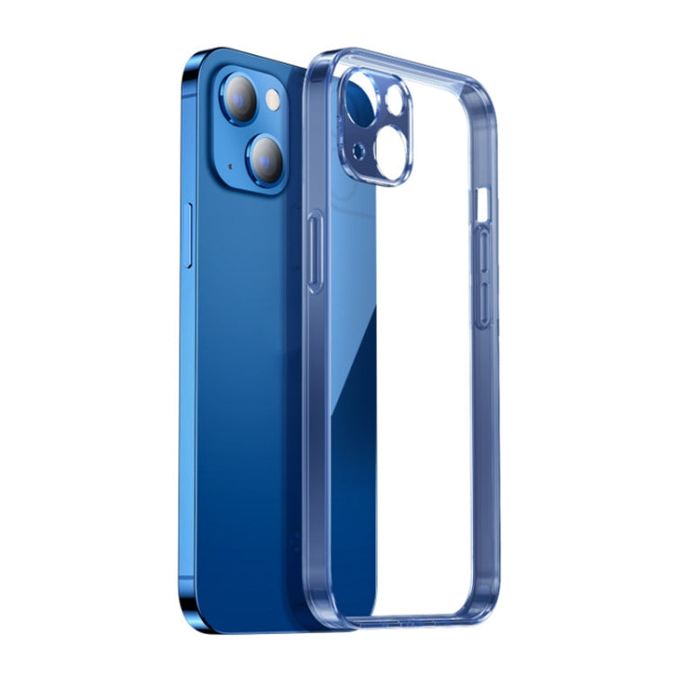 For iPhone 13 JOYROOM JR-BP911 Star Shield TPU + Aviation Glass Phone Case(Transparent Blue) - iPhone 13 Cases by JOYROOM | Online Shopping UK | buy2fix