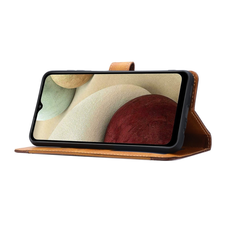 For Samsung Galaxy A13 5G Calf Texture Double Fold Leather Phone Case(Black) by buy2fix