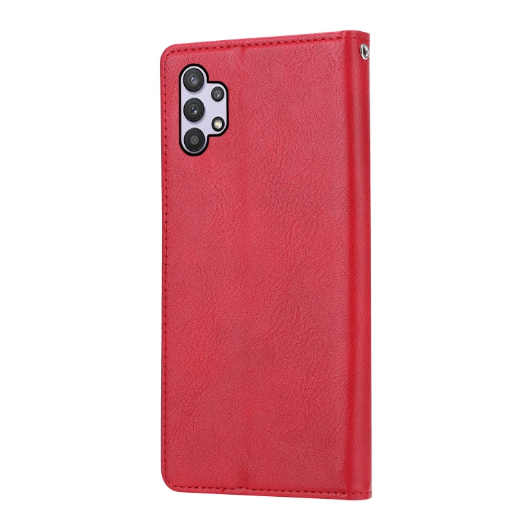 For Samsung Galaxy A33 5G Knead Skin Texture Leather Phone Case(Red) by buy2fix