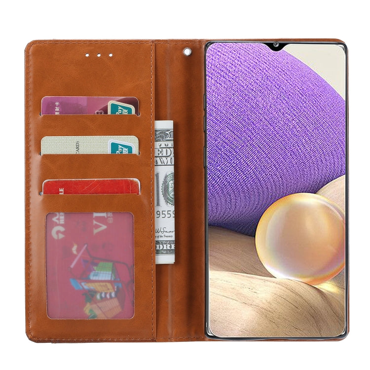 For Samsung Galaxy A33 5G Knead Skin Texture Leather Phone Case(Wine Red) by buy2fix