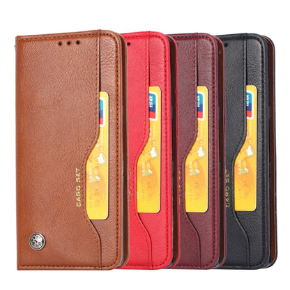 For Samsung Galaxy A33 5G Knead Skin Texture Leather Phone Case(Wine Red) by buy2fix