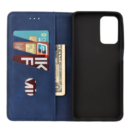 For Xiaomi Redmi Note 11 Pro Skin Feel Splicing Leather Phone Case(Blue) - Xiaomi Accessories by buy2fix | Online Shopping UK | buy2fix