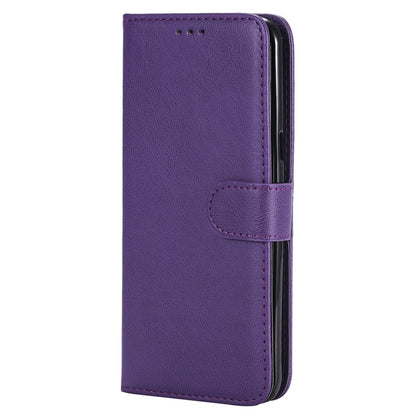 For Galaxy S8+ Solid Color Horizontal Flip Protective Case with Holder & Card Slots & Wallet & Photo Frame & Lanyard(Purple) by buy2fix