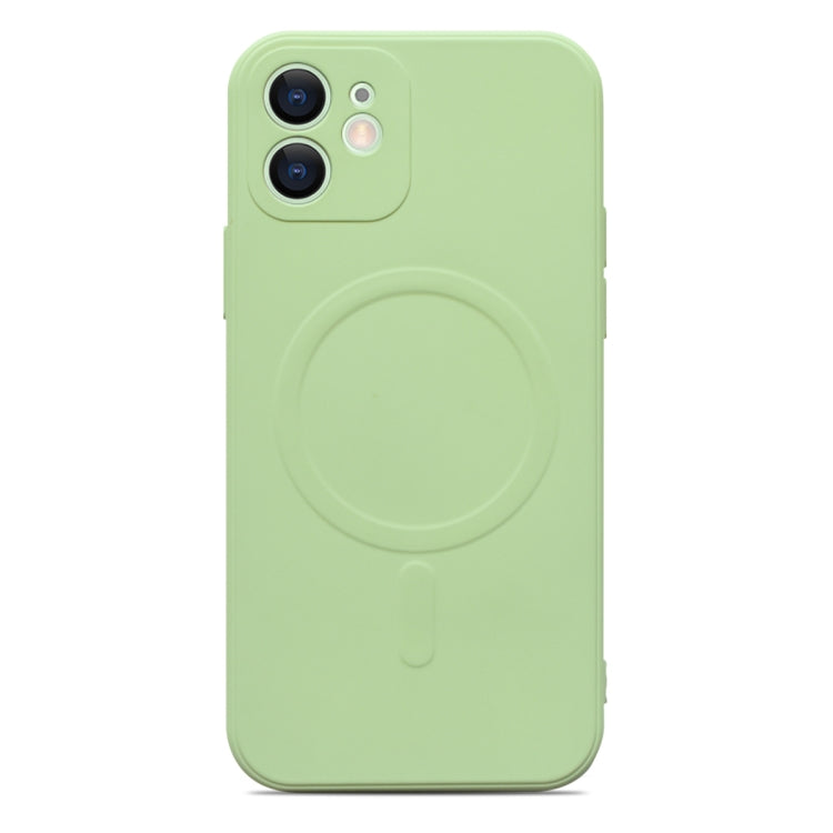 For iPhone 11 Liquid Silicone Full Coverage Magsafe Phone Case (Green) by buy2fix