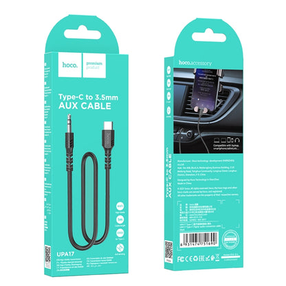 hoco UPA17 Type-C / USB-C Digital Audio Conversion Cable, Length: 1m(Black) - Video & Audio Cable by hoco | Online Shopping UK | buy2fix