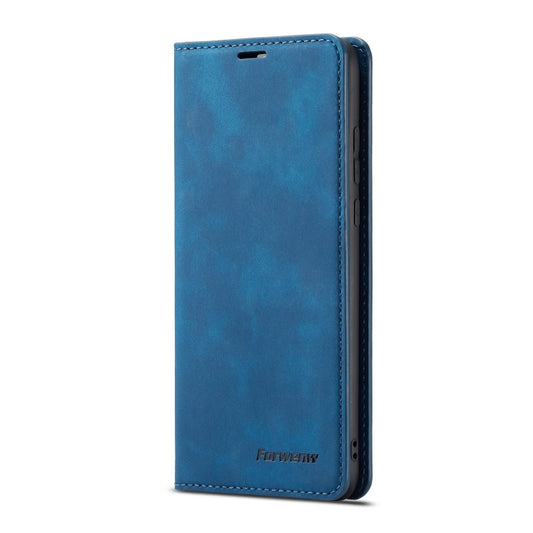 For Huawei P30 Lite Forwenw Dream Series Oil Edge Strong Magnetism Horizontal Flip Leather Case with Holder & Card Slots & Wallet & Photo Frame(Blue) by Forwenw