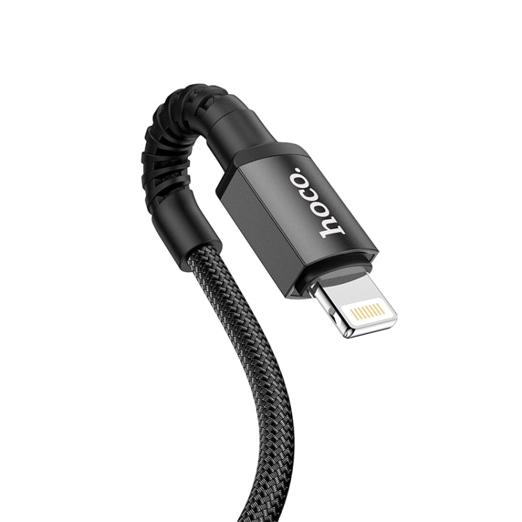 hoco X71 Especial 2.4A USB to 8 Pin Charging Data Cable for iPhone, iPad(Black) - Normal Style Cable by hoco | Online Shopping UK | buy2fix