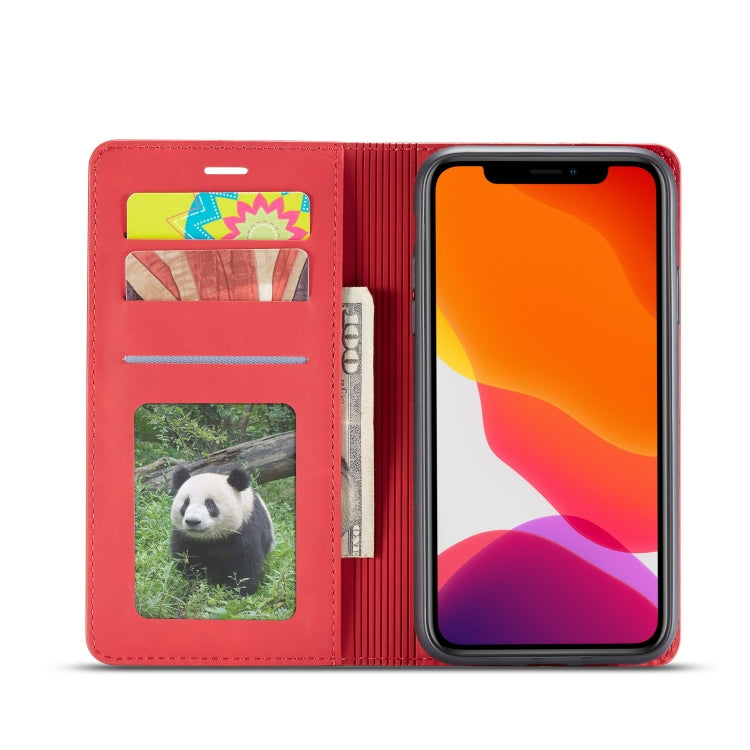 For iPhone 11 Forwenw Dream Series Oil Edge Strong Magnetism Horizontal Flip Leather Case with Holder & Card Slots & Wallet & Photo Frame(Red) - iPhone 11 Cases by Forwenw | Online Shopping UK | buy2fix