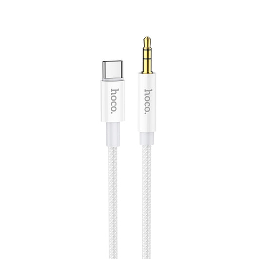 hoco UPA19 Type-C / USB-C Digital Audio Conversion Cable, Length: 1m(Silver) - Video & Audio Cable by hoco | Online Shopping UK | buy2fix