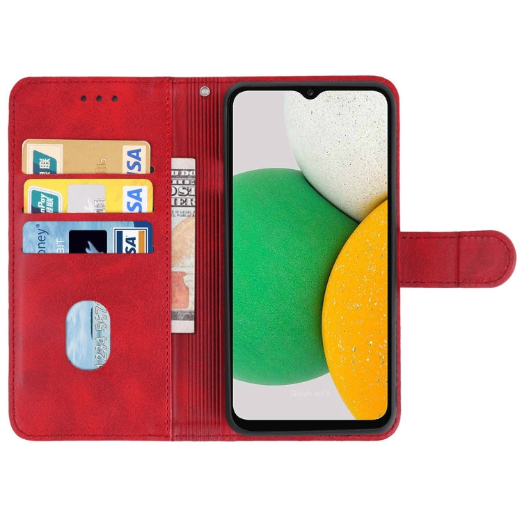 Leather Phone Case For Samsung Galaxy A03 Core(Red) - Samsung Accessories by buy2fix | Online Shopping UK | buy2fix