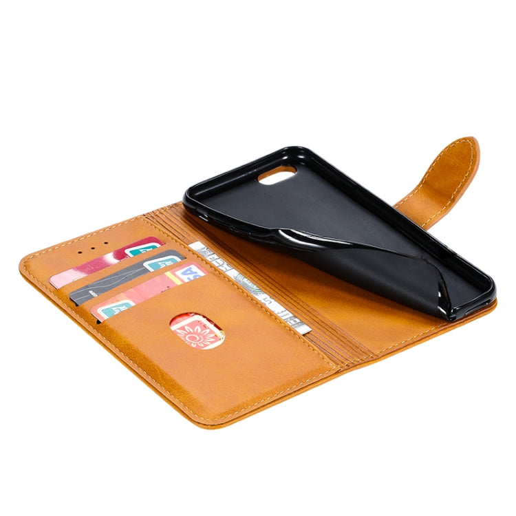 For iPhone 6 GUSSIM Magnetic Horizontal Flip Leather Case with Holder & Card Slots & & Wallet(Brown) - More iPhone Cases by GUSSIM | Online Shopping UK | buy2fix