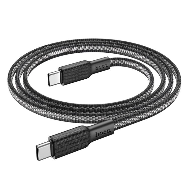 hoco X69 60W Type-C / USB-C to Type-C / USB-C Jaeger Charging Data Cable, Length: 1m(Black Red) - USB-C & Type-C Cable by hoco | Online Shopping UK | buy2fix