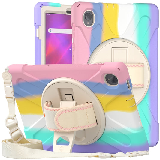 For Lenovo Tab K10 / M10 Plus Silicone + PC Protective Tablet Case(Colorful Pink) by buy2fix