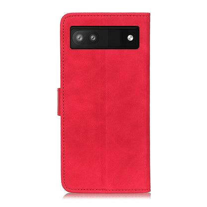 For Google Pixel 6a KHAZNEH Retro Texture Flip Leather Phone Case(Red) by buy2fix
