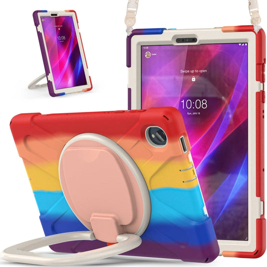For Lenovo Tab K10 / M10 Plus Silicone + PC Protective Tablet Case(Colorful Red) by buy2fix