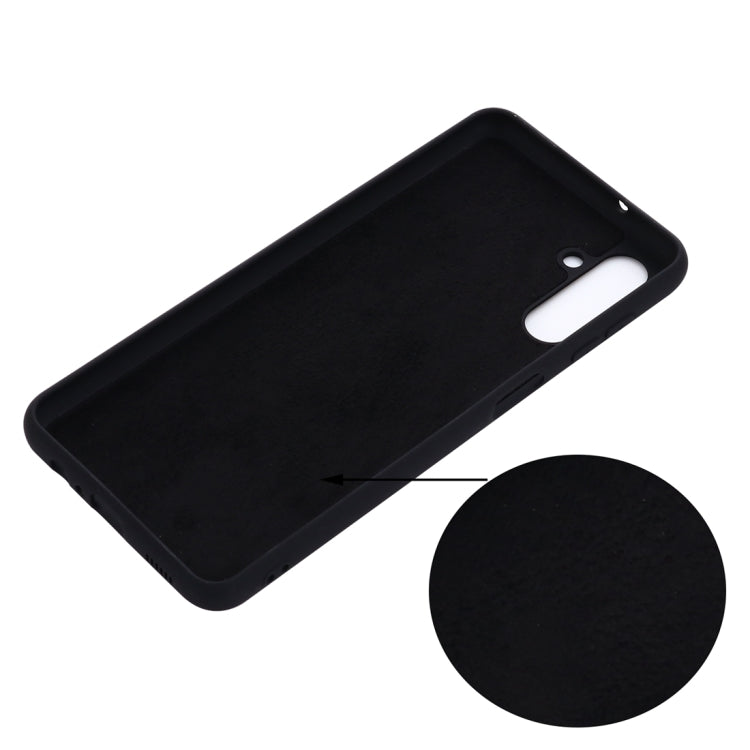 For Samsung Galaxy A13 5G Pure Color Liquid Silicone Phone Case(Black) by buy2fix