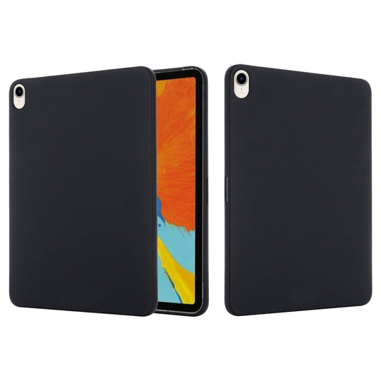 For iPad mini 6 / mini 2024 Solid Color Liquid Silicone Dropproof Full Coverage Tablet Case(Black)