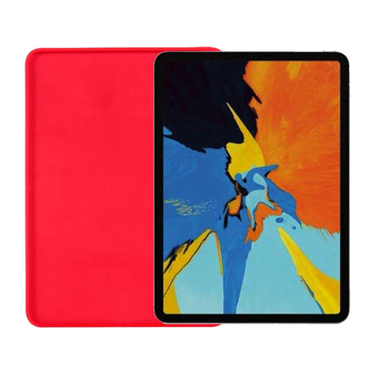 For iPad mini 6 / mini 2024 Solid Color Liquid Silicone Dropproof Full Coverage Tablet Case(Red) by buy2fix