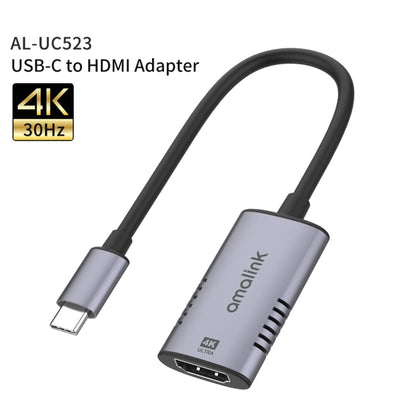 amalink UC523 Type-C / USB-C to HDMI Adapter(Grey) - Computer & Networking by amalink | Online Shopping UK | buy2fix