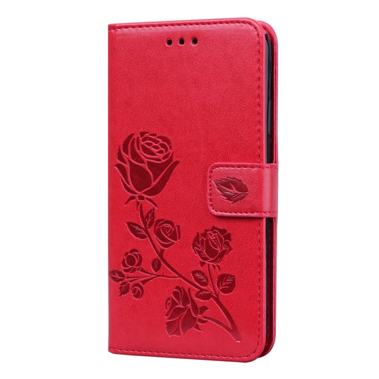 For Samsung Galaxy A13 5G Rose Embossed Leather Phone Case(Red) by buy2fix