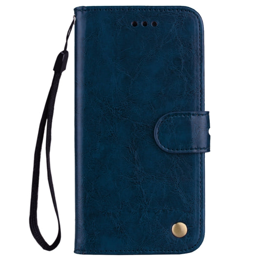 For Xiaomi Poco M4 Pro 5G / Redmi Note 11T 5G Oil Wax Texture Leather Phone Case(Blue) by buy2fix
