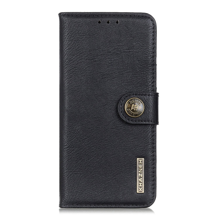 For Samsung Galaxy A03 Core KHAZNEH Cowhide Texture Horizontal Flip Leather Phone Case(Black) by buy2fix