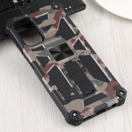 For Samsung Galaxy A13 5G Camouflage Armor Kickstand TPU + PC Magnetic Phone Case(Army Green) by buy2fix