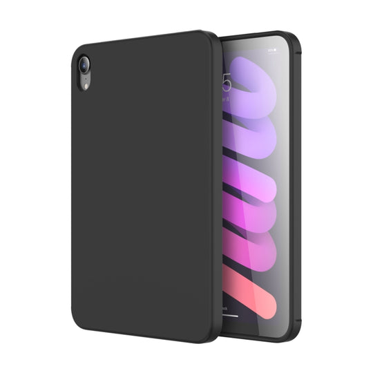 For iPad mini 2024 / mini 6 Mutural Silicone Microfiber Tablet Case(Black)