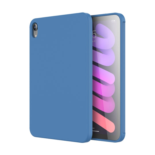 For iPad mini 2024 / mini 6 Mutural Silicone Microfiber Tablet Case(Light Blue)