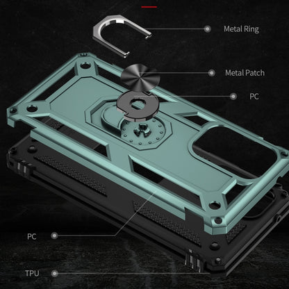 For Samsung Galaxy A53 5G Shockproof TPU + PC Phone Case(Dark Green) by buy2fix