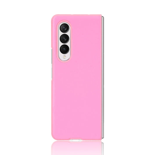 For Samsung Galaxy Z Fold3 5G Plain Texture Phone Case(Pink) by buy2fix