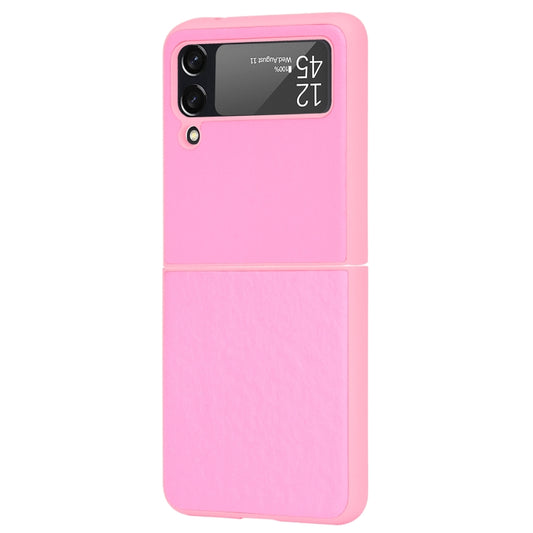 For Samsung Galaxy Z Flip3 5G Plain Texture Phone Case(Pink) by buy2fix