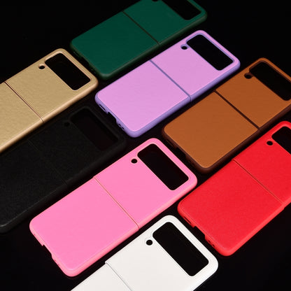For Samsung Galaxy Z Flip3 5G Plain Texture Phone Case(Pink) by buy2fix
