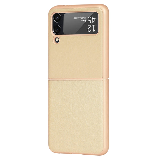 For Samsung Galaxy Z Flip3 5G Plain Texture Phone Case(Gold) by buy2fix