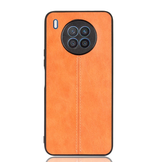 For Huawei nova 8i / Honor 50 Lite Sewing Cow Pattern Skin Phone Case(Orange) by buy2fix