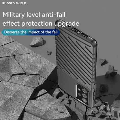 For Samsung Galaxy A73 5G Thunderbolt Shockproof TPU Soft Case(Black) by buy2fix