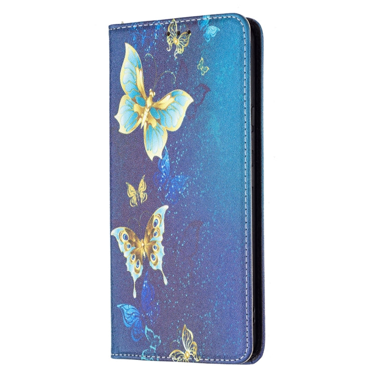 For Samsung Galaxy A53 5G Colored Drawing Pattern Invisible Magnetic PU Leather Phone Case(Kingdee) by buy2fix