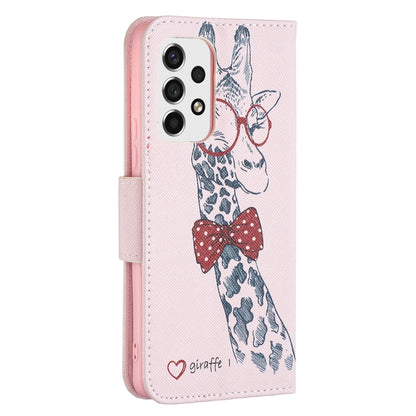 For Samsung Galaxy A53 5G Colored Drawing Pattern Leather Phone Case(Deer) by buy2fix