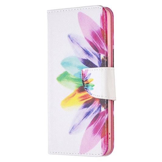 For Samsung Galaxy A53 5G Colored Drawing Pattern Leather Phone Case(Sun Flower) by buy2fix