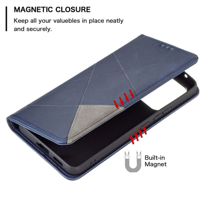For Samsung Galaxy A53 5G Prismatic Invisible Magnetic Leather Phone Case(Blue) by buy2fix