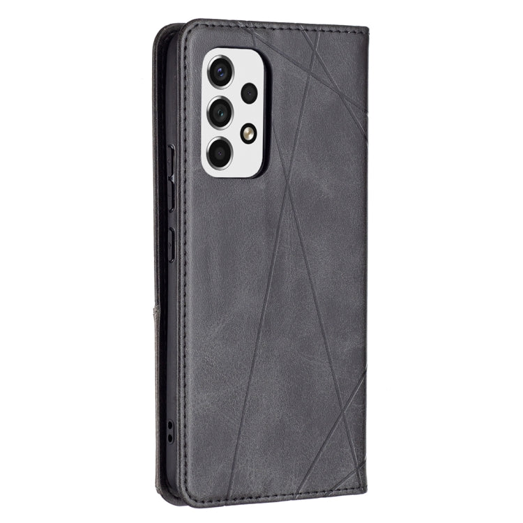 For Samsung Galaxy A53 5G Prismatic Invisible Magnetic Leather Phone Case(Black) by buy2fix