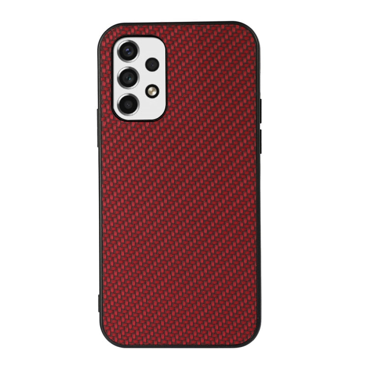 For Samsung Galaxy A53 5G Carbon Fiber Skin Phone Case(Red) by buy2fix