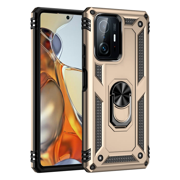 For Xiaomi 11T Pro Shockproof TPU + PC Phone Case(Gold) - Xiaomi Cases by buy2fix | Online Shopping UK | buy2fix