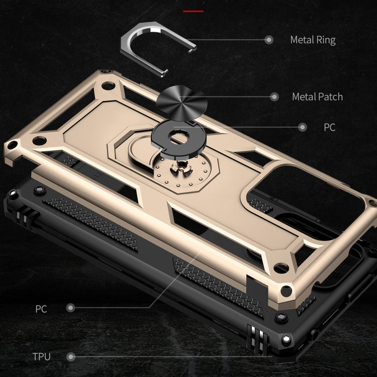 For Xiaomi 11T Pro Shockproof TPU + PC Phone Case(Gold) - Xiaomi Cases by buy2fix | Online Shopping UK | buy2fix