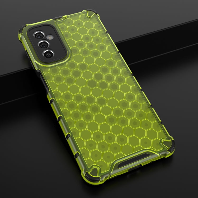 For Samsung Galaxy M52 5G Honeycomb PC + TPU Phone Case(Green) by buy2fix
