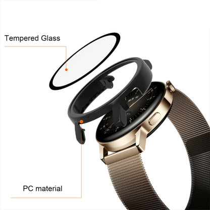 For Huawei Watch GT 3 42mm PC + Tempered Glass Watch Protective Case(Olive Green) by buy2fix