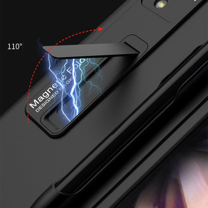 For Samsung Galaxy Z Fold3 5G GKK Ultra-thin PC Phone Flip Case with Holder & Pen Slot(Grey) - Samsung Accessories by GKK | Online Shopping UK | buy2fix