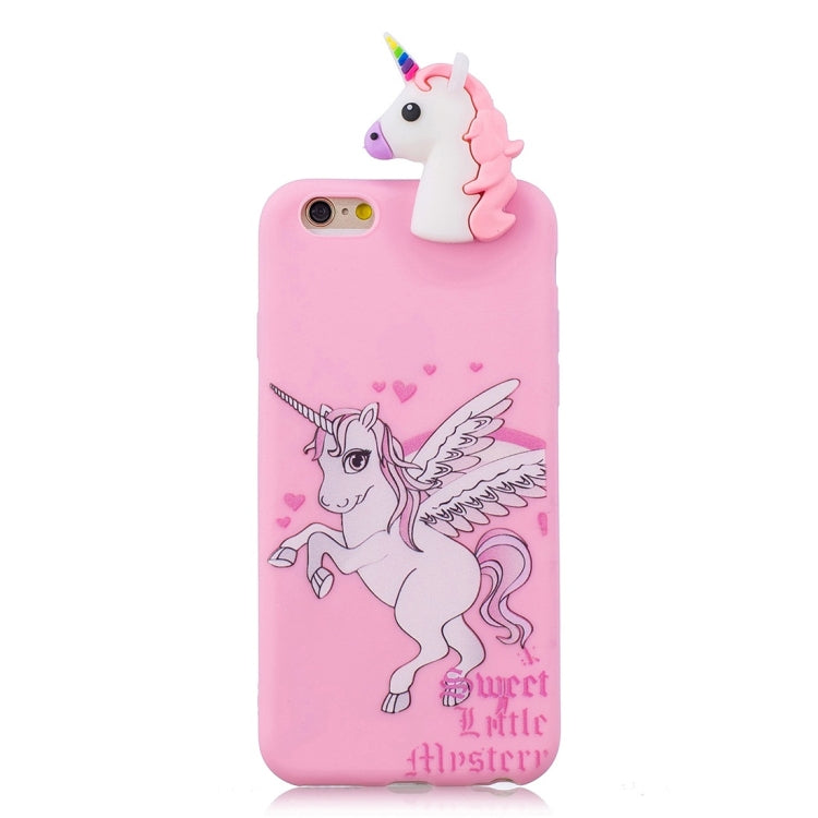 For iPhone 6 Shockproof Cartoon TPU Protective Case(Unicorn) - More iPhone Cases by buy2fix | Online Shopping UK | buy2fix