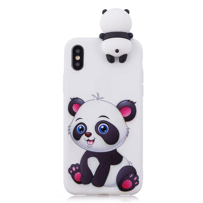 For iPhone X / XS Shockproof Cartoon TPU Protective Case(Panda) - More iPhone Cases by buy2fix | Online Shopping UK | buy2fix